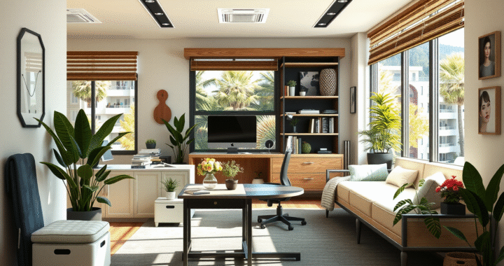 Oficina en casa: cómo crear un espacio de trabajo eficiente y productivo