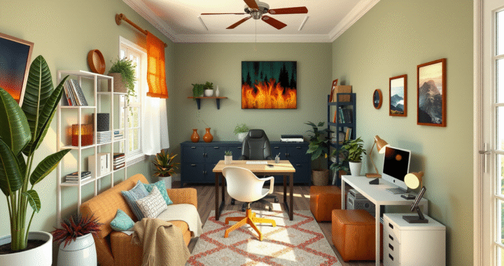 Decoración de oficina en casa: ideas y consejos para crear un espacio funcional y acogedor