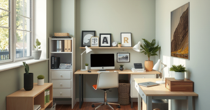 Mini despacho en casa: cómo crear un espacio de trabajo funcional y productivo