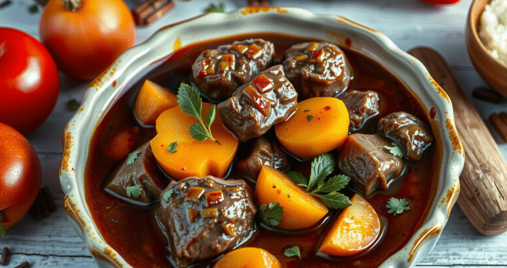 Receta fácil y deliciosa de estofado de ternera con patatas