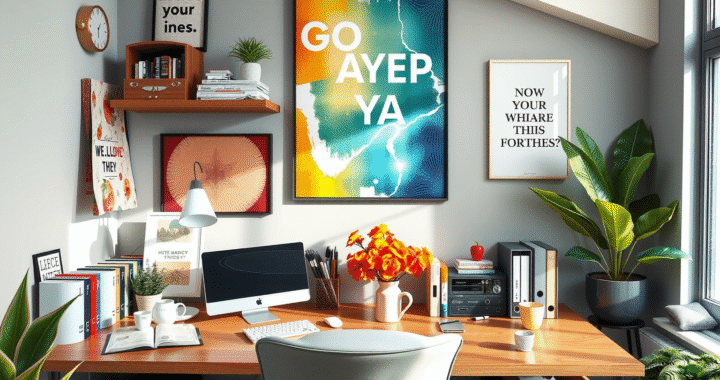 10 ideas para decorar tu espacio de trabajo en casa y aumentar tu productividad