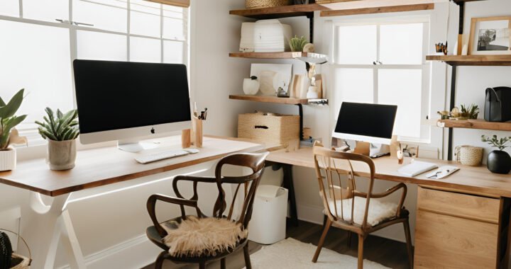 Despacho en casa para dos: Organiza tu espacio de trabajo de forma eficiente