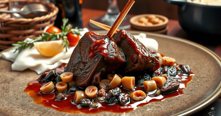 Carrillada de ternera al vino tinto: receta tradicional y deliciosa